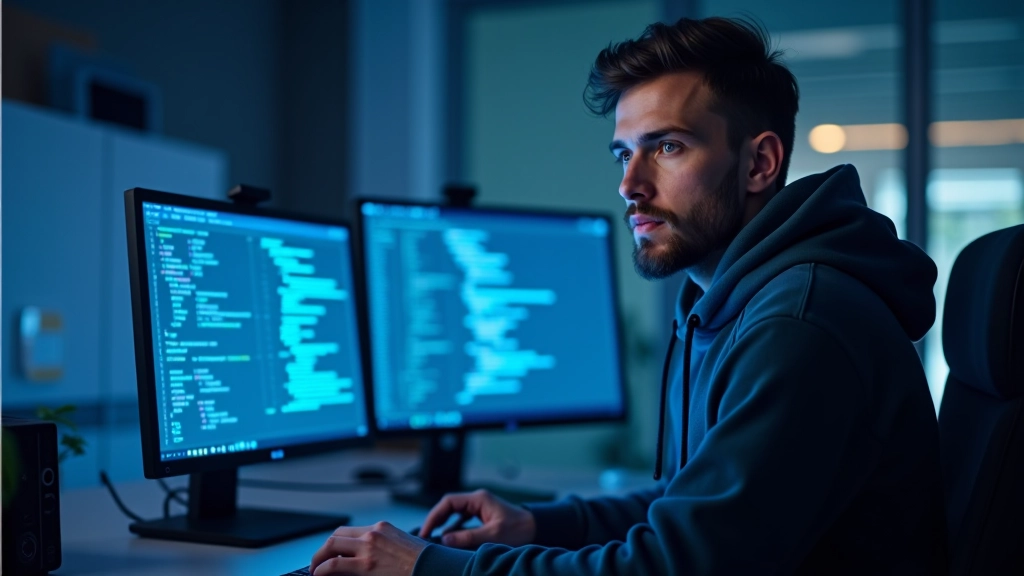 Schermata di implementazione JSON-LD in editor di testo, codice strutturato con indentazione, monitor di sviluppo