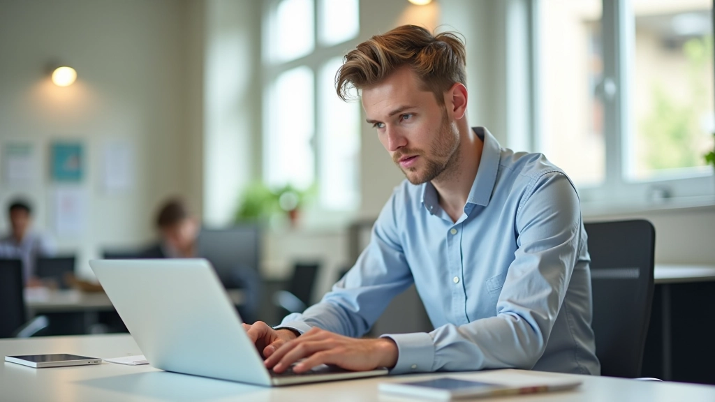 Persona al computer che scrive e modifica meta description in un editor di testo, schermo con feedback di caratteri contati