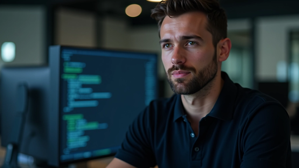 Codice JSON-LD schema markup su schermo, documento tecnico, ambiente di sviluppo professionale, tastiera e mouse